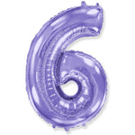 Number 6 - Lilac Purple 42″ Balloon