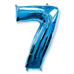 Number 7 - Blue 42″ Balloon