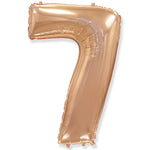 Number 7 - Rose Gold 42″ Balloon