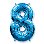 Number 8 - Blue 42″ Balloon