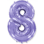Number 8 - Lilac Purple 42″ Balloon