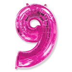 Number 9 - Fuchsia 42″ Balloon