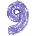 Number 9 - Lilac Purple 42″ Balloon