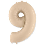Number 9 - Satin Cream 42″ Balloon