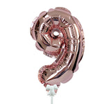 Self-inflating Number 9 - Rose Gold 7″ Balloon