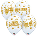 Birthday Cheers Brew 11″ Latex Balloons (6 count)
