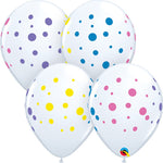 Colorful Dots 11″ Latex Balloons (6 count)