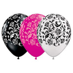 Damask Print 11″ Latex Balloons (6 count)