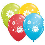 Frogs & Daisies 11″ Latex Balloons (6 count)
