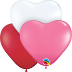 Hearts - Love Assortment 11″ Latex Balloons (6 count)
