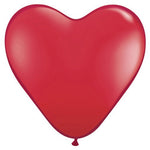 Hearts - Ruby Red 11″ Latex Balloons (6 count)