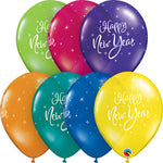 New Year Sparkle - Assorted Colors 11″ Latex Balloons (6 count)
