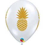 Pineapple - Diamond Clear 11″ Latex Balloons (6 count)