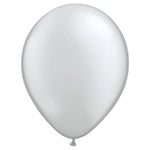Silver 11″ Latex Balloons (10 count)
