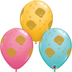 Sea Shells 11″ Latex Balloons (6 count)