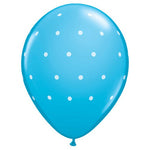 Robin's Egg Blue & Small White Polka Dots 11″ Latex Balloons (50 count)