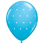 Small Polka Dots - Robin's Egg Blue 11″ Latex Balloons (6 count)