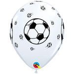 White Soccer Balls 11″ Latex Balloons (50 count)