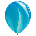 Superagate - Blue Rainbow 11″ Latex Balloons (5 count)