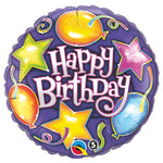 Birthday Stars & Balloons 18″ Balloon
