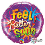Feel Better Soon Star Bursts 18″ Balloon