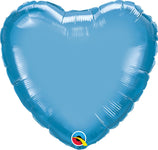 Heart - Chrome Blue 18″ Balloon