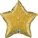 Star - Glittergraphic Gold 20″ Balloon