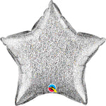 Star - Glittergraphic Silver 20″ Balloon