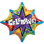 Celebrate Colorful Starbust 34″ Balloon
