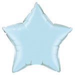 Pearl Light Blue Star 36″ Balloon