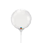 Mini Circle - White (air-fill Only) 4″ Balloon