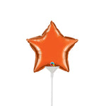 Mini Star - Orange (air-fill Only) 4″ Balloon