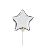 Mini Star - Silver (air-fill Only) 4″ Balloon
