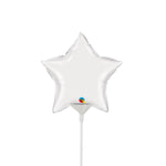 Mini Star - White (air-fill Only) 4″ Balloon