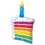 Rainbow Cake & Candle 42″ Balloon