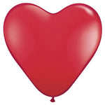 Hearts - Ruby Red 6″ Latex Balloons (10 count)