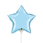 Star - Pearl Light Blue (air-fill Only) 9″ Balloon