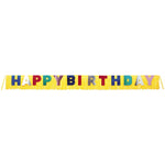 9.5ft Happy Birthday Fringe Banner