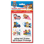 Paw Patrol Tattoo Sheets (24 count)