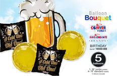 Beer Mug Birthday Balloon Bouquet