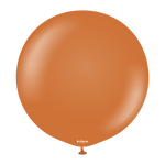 Globos de látex marrón caramelo de 24″ (2 unidades)