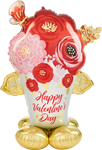 Happy Valentine's Day Airloonz Flower Bouquet Balloon