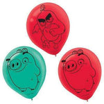 Amscan Latex Angry Birds 12″ Latex Balloons (6 Count)