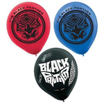 Amscan Latex Black Panther 12" Latex Balloons (6 Count)