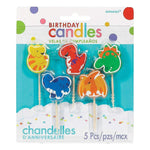 Amscan Party Supplies Dinosaur Candles (5 count)