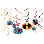 Amscan Party Supplies Incredibles 2 Swirl Decoration (12 count)
