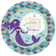 Mermaid Wishes Plates 9″ (8 count)