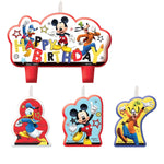 Amscan Party Supplies Mickey Roadster Candle Set (4 count)