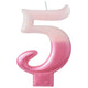 Number 5 Pink Candle