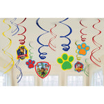 Amscan Party Supplies Paw Patrol Hanging Swirl Decorations (12 count)